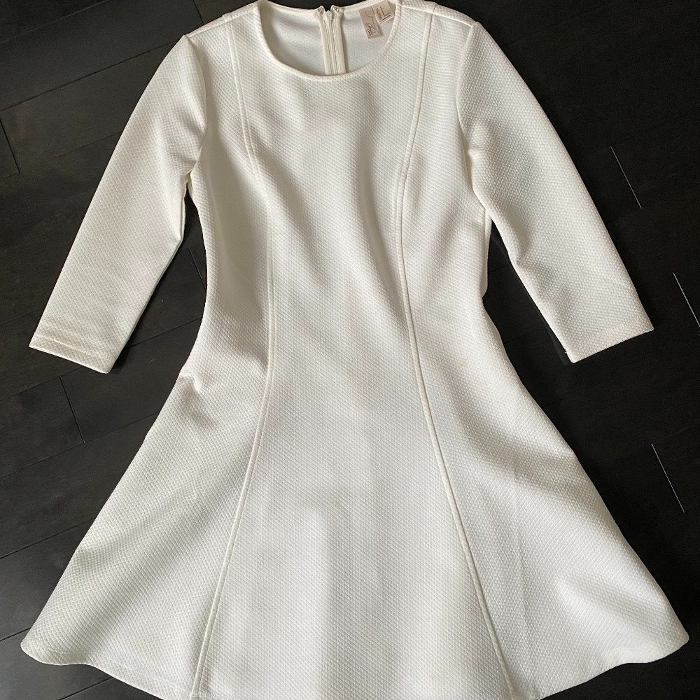 Forever 21 A Line White Dress
